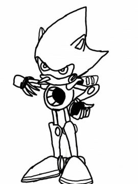 Baixar grátis Desenho de Metal Sonic para Colorir