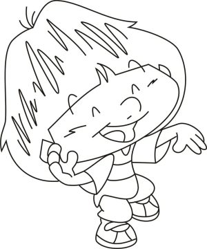 Desenho Yuri de Meu Amigaozao para Colorir