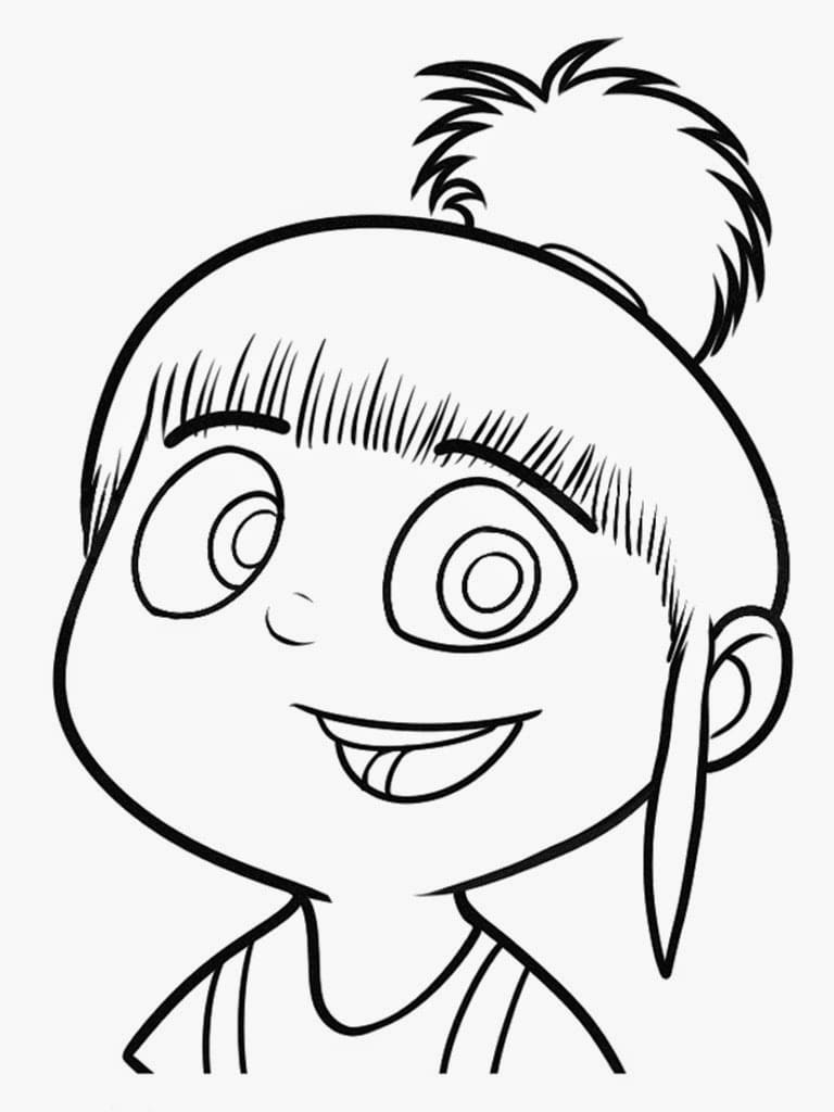 Desenho Agnes de Meu Malvado Favorito para Colorir