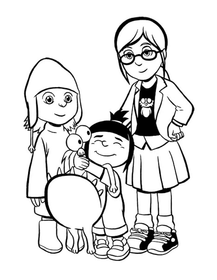Desenho de Meu Malvado Favorito Grátis para Colorir