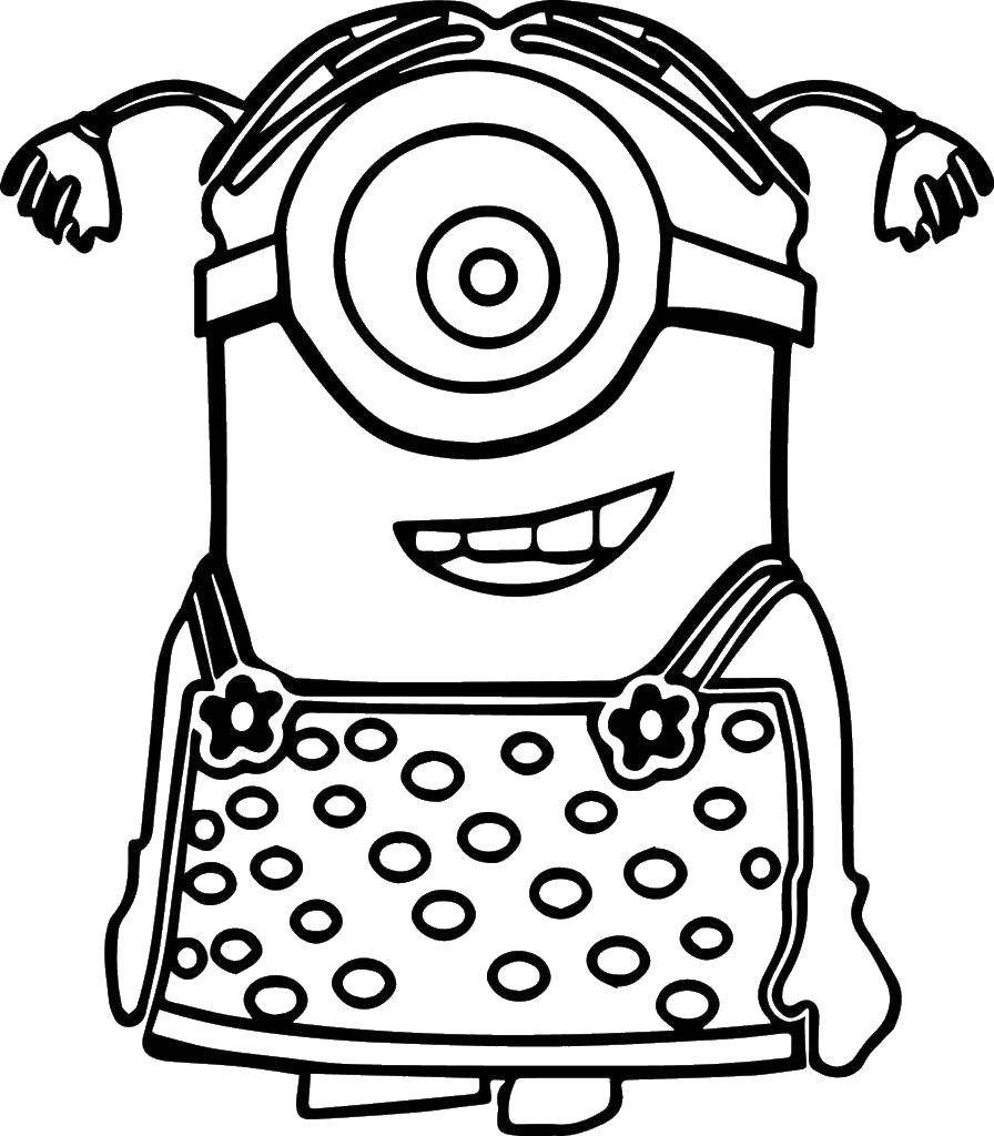 Desenho de Meu Malvado Favorito para Colorir Pdf Imprimivel