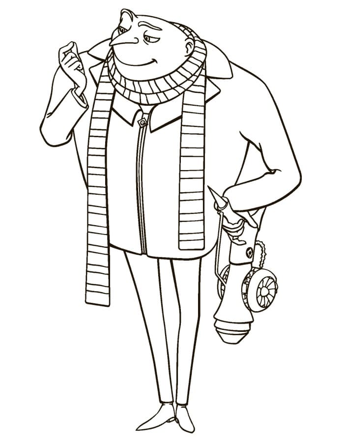 Desenho Gru Meu Malvado Favorito para Colorir