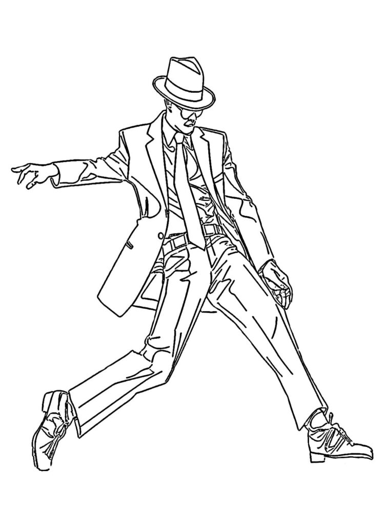 Desenho de Michael Jackson para Imprimir