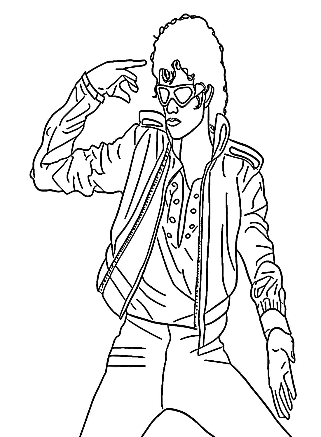 Desenhos de Michael Jackson para Colorir