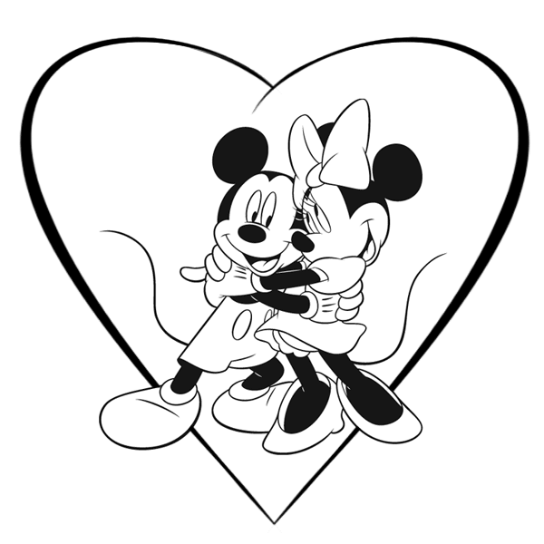 Desenho de Mickey Mouse para Colorir com Tinta Guache Imprimivel