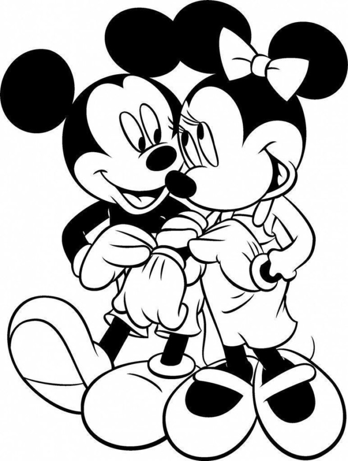 Desenho de Mickey Mouse para Colorir com Tinta Guache Pdf