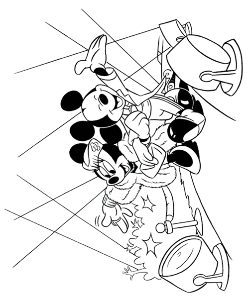 Desenho de Mickey Mouse para Colorir e Imprimir Pdf