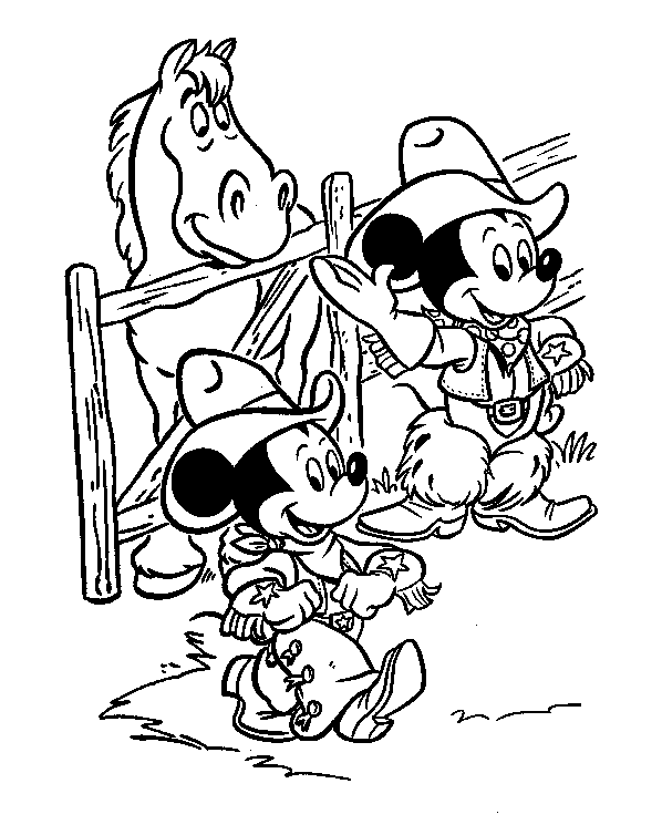 Desenho de Mickey Mouse para Colorir Grátis Pdf