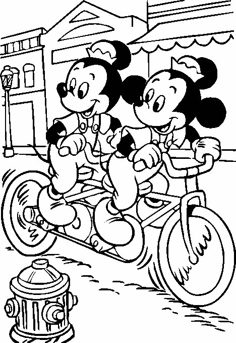 Desenho de Mickey Mouse para Colorir Online Download