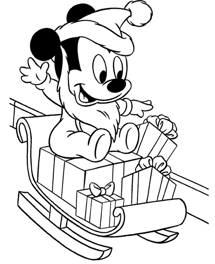 Desenho de Mickey Mouse para Imprimir e Colorir
