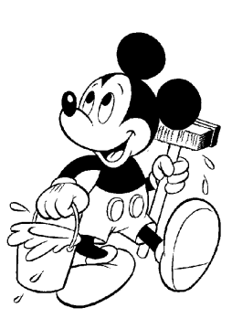 Desenho de Mickey Mouse para Imprimir Imprimível Pdf