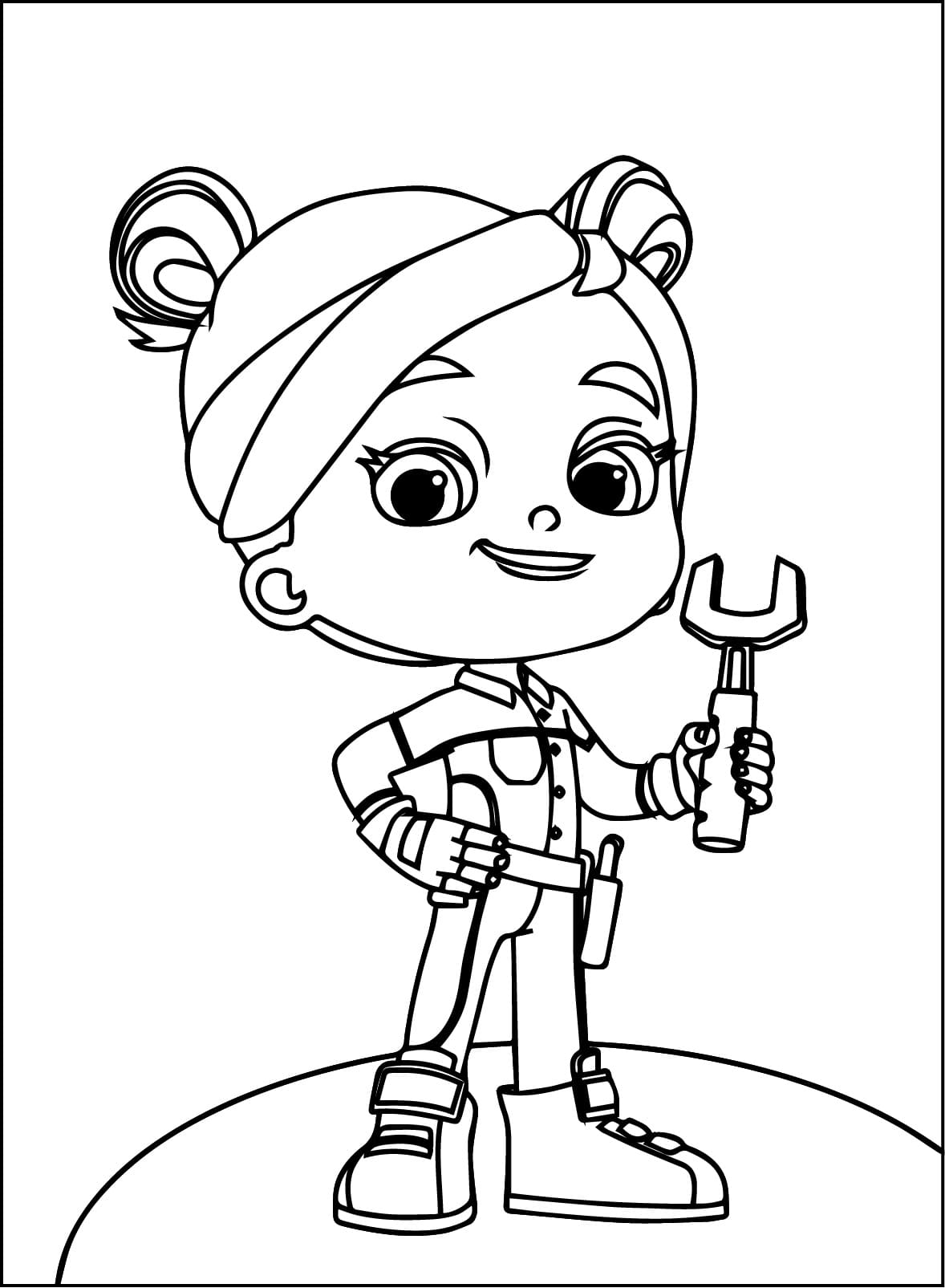 Desenho de Liza Mighty Express para Colorir