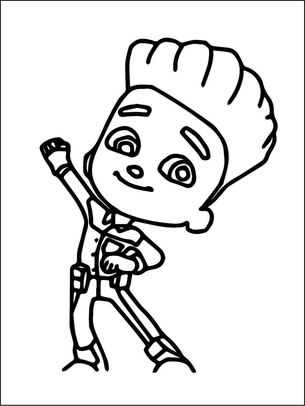Desenho de Max de Mighty Express para Colorir