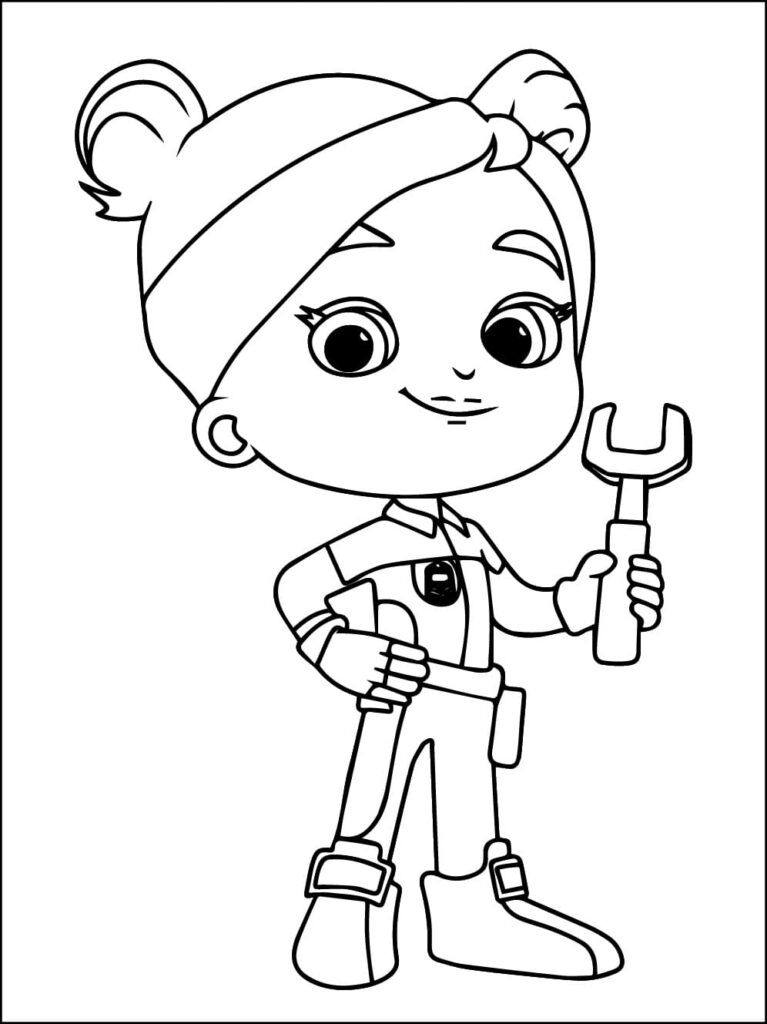 Desenho de Mighty Express Liza para Colorir