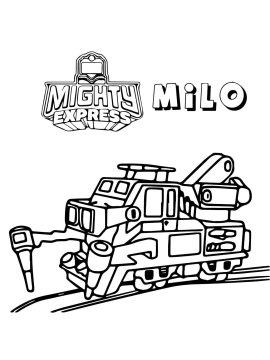 Desenho de Milo Mighty Express para Colorir