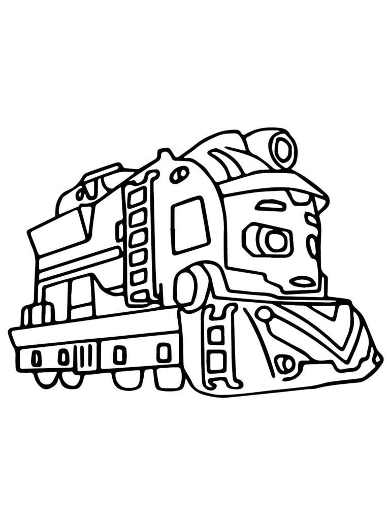 Desenho de Nate de Mighty Express para Colorir