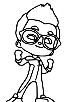 Desenho de Nico de Mighty Express para Colorir