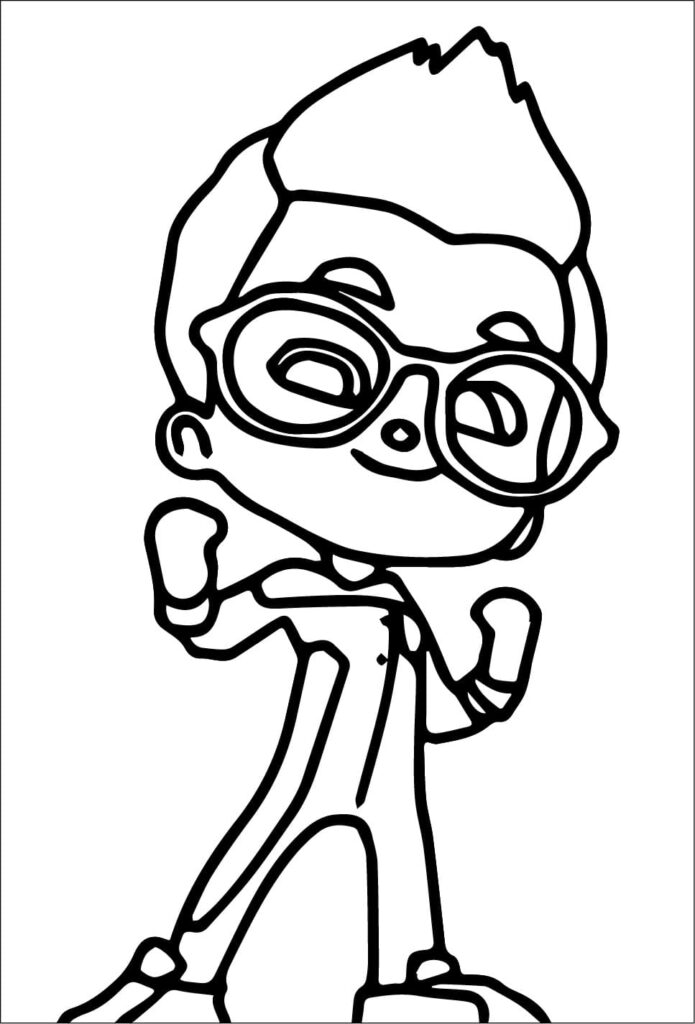 Desenho de Nico de Mighty Express para Colorir