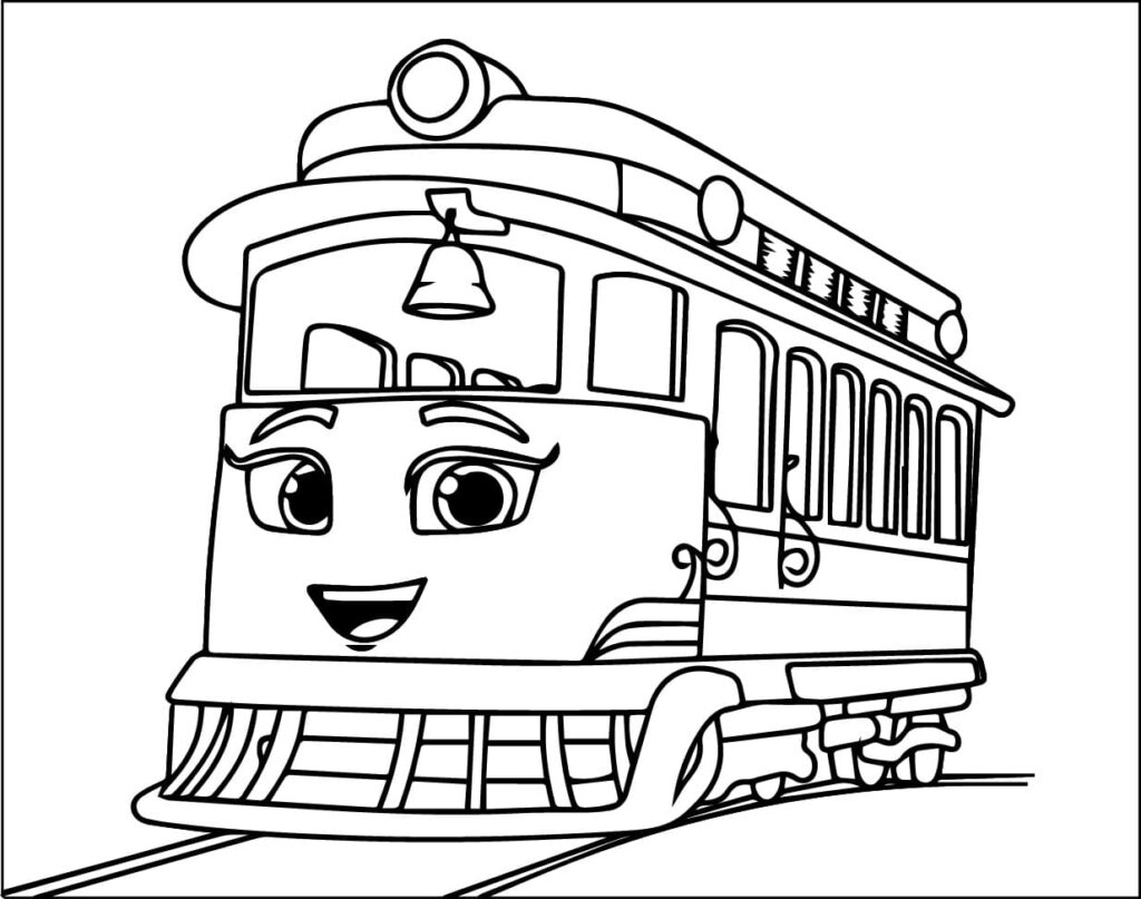 Desenho de Penny de Mighty Express para Colorir