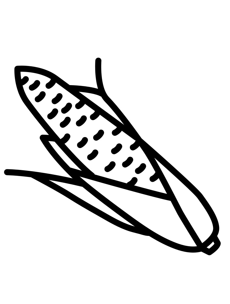 Desenho de Milho Pdf Grátis