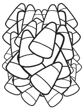 Desenho de várias Espigas de Milho Industrializada para Colorir