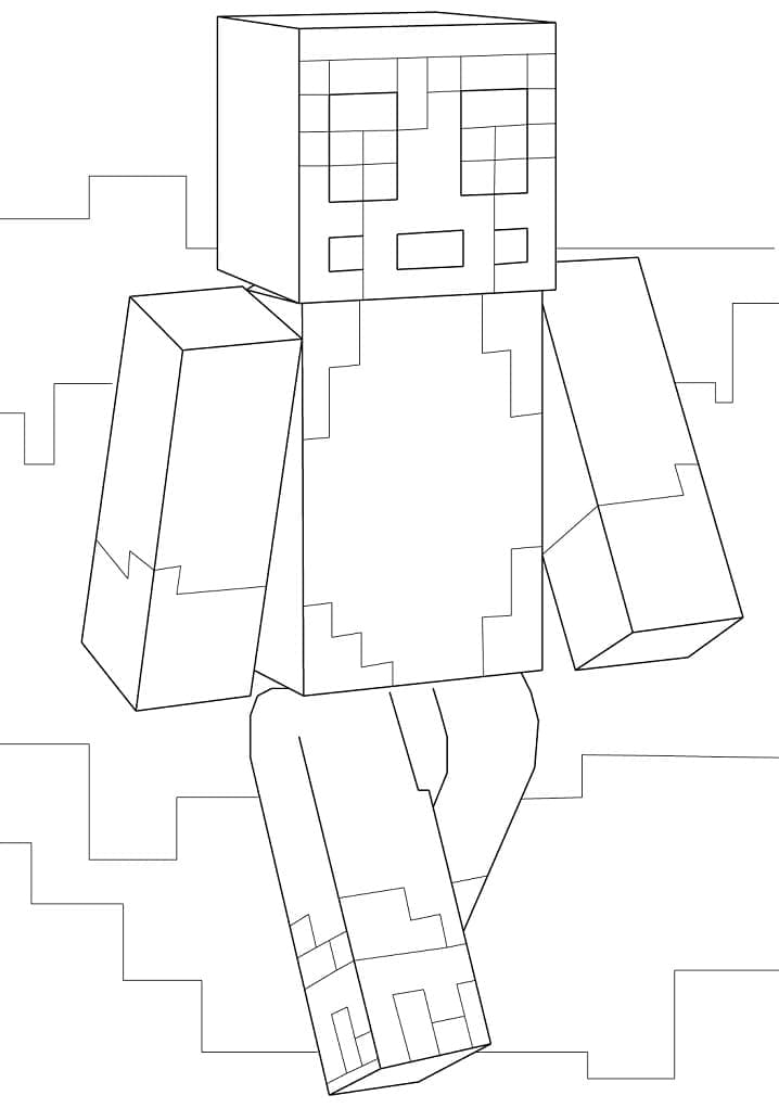 Desenho de Stampy de Minecraft para Colorir