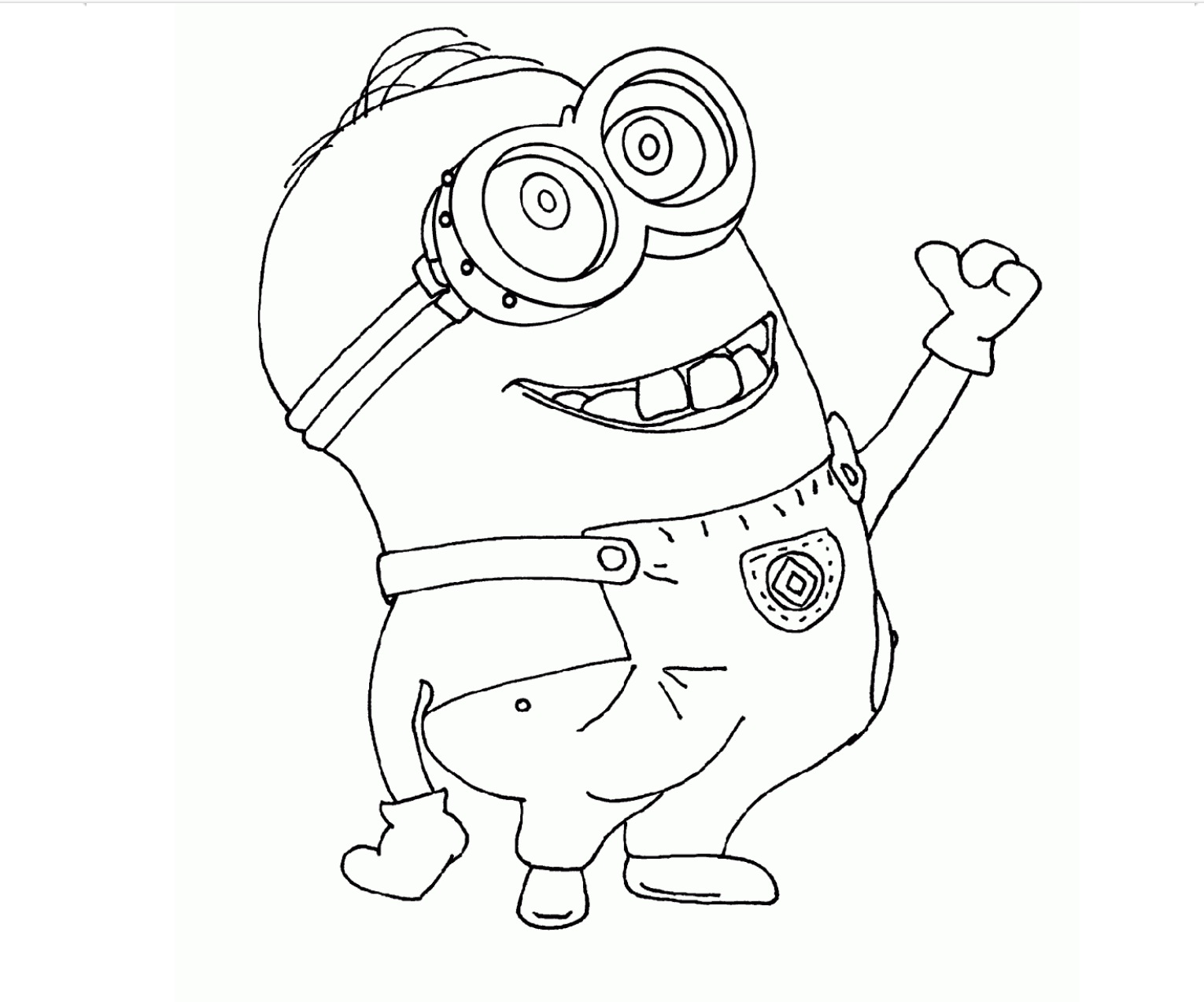 Baixar Desenho Pdf de Minions para Colorir