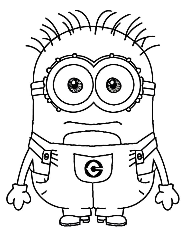 Desenho de Imagem do Minion para Colorir