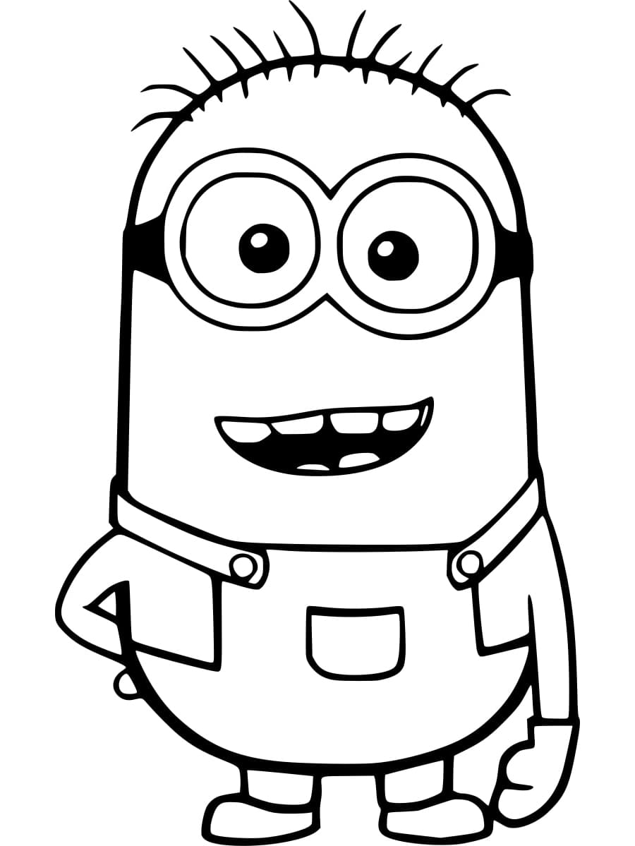 Desenho de Minion Phil para Colorir