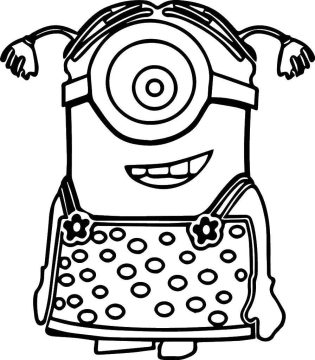 Desenho de Minions para Pintar