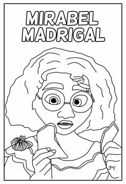 Desenho para Pintar de Mirabel Madrigal Gratuitamente em Pdf