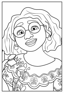 Desenhos Imprimível da Mirabel Madrigal para Colorir