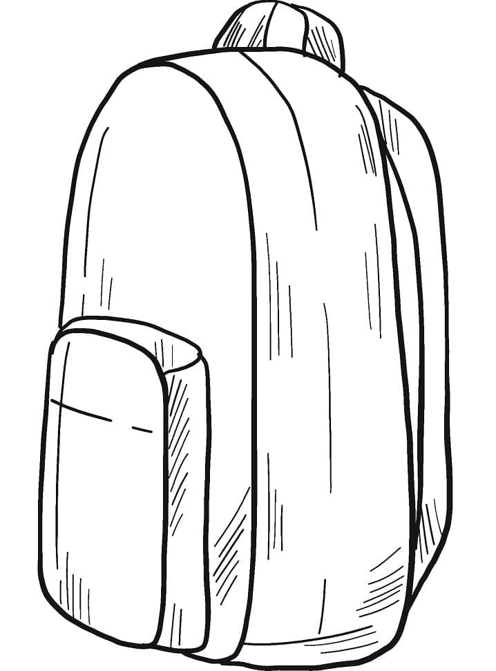 Desenho de Mochila Baixar Imprimivel