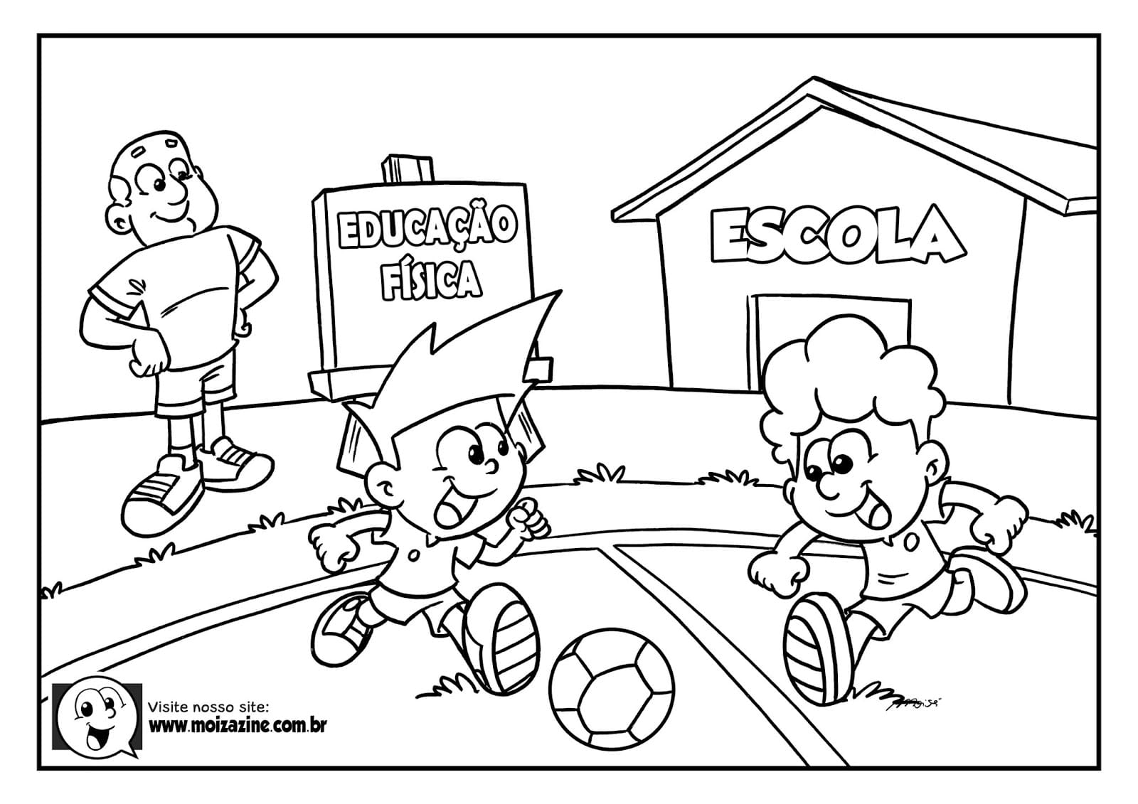 Desenho de Moizazine para Colorir com Lápis de Cor