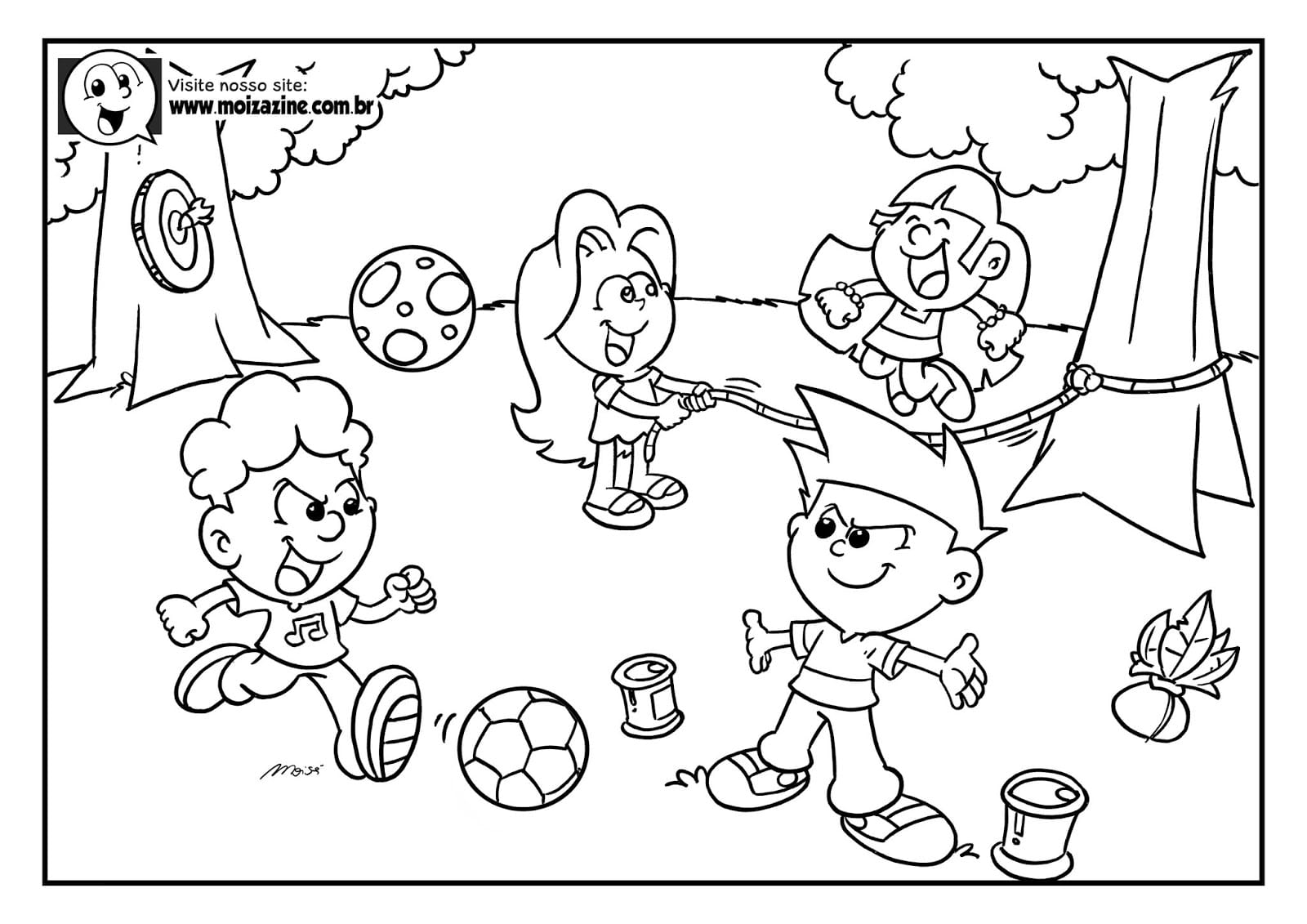 Desenho de Moizazine para Colorir Download Pdf