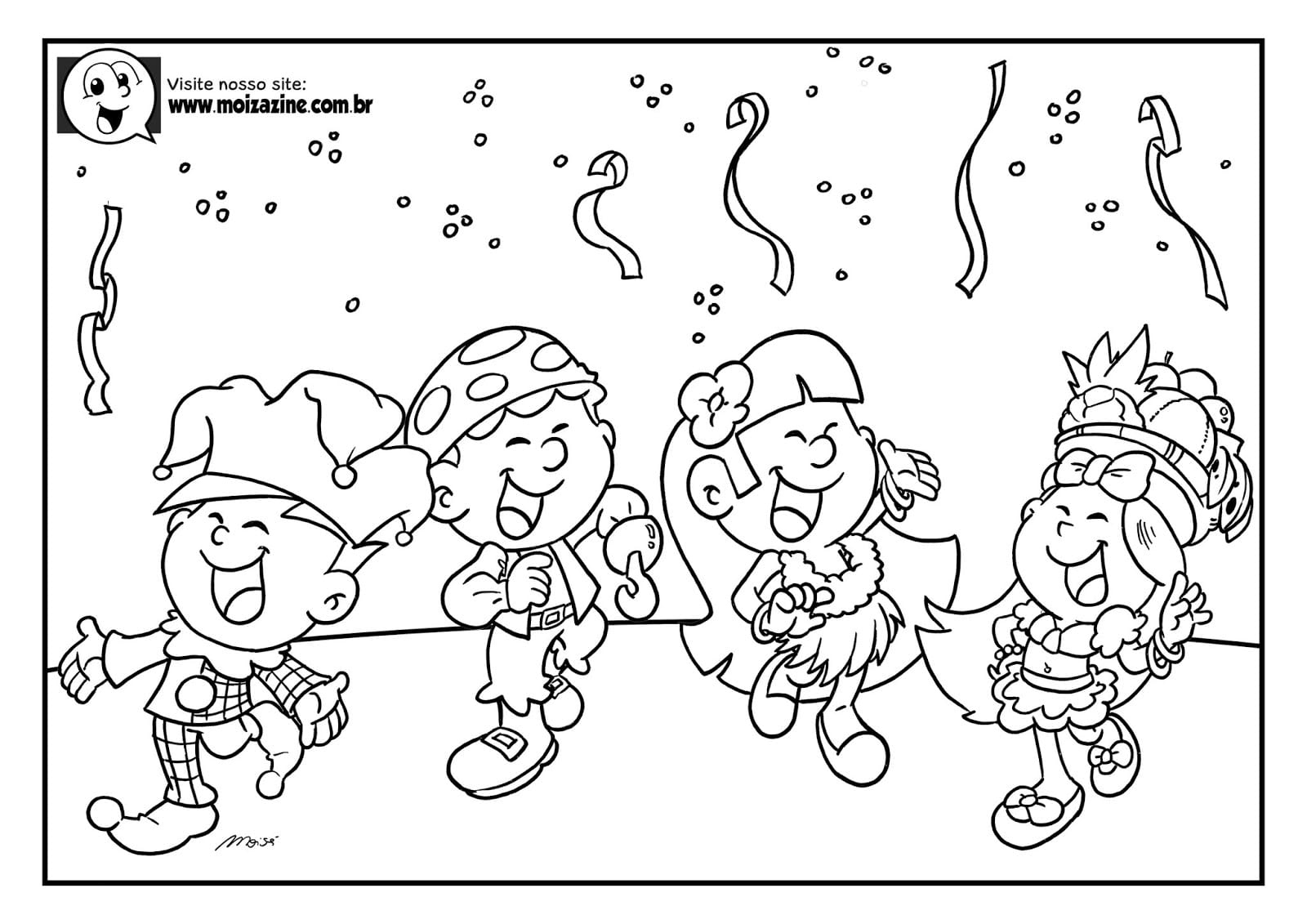 Desenho de Moizazine para Colorir Download