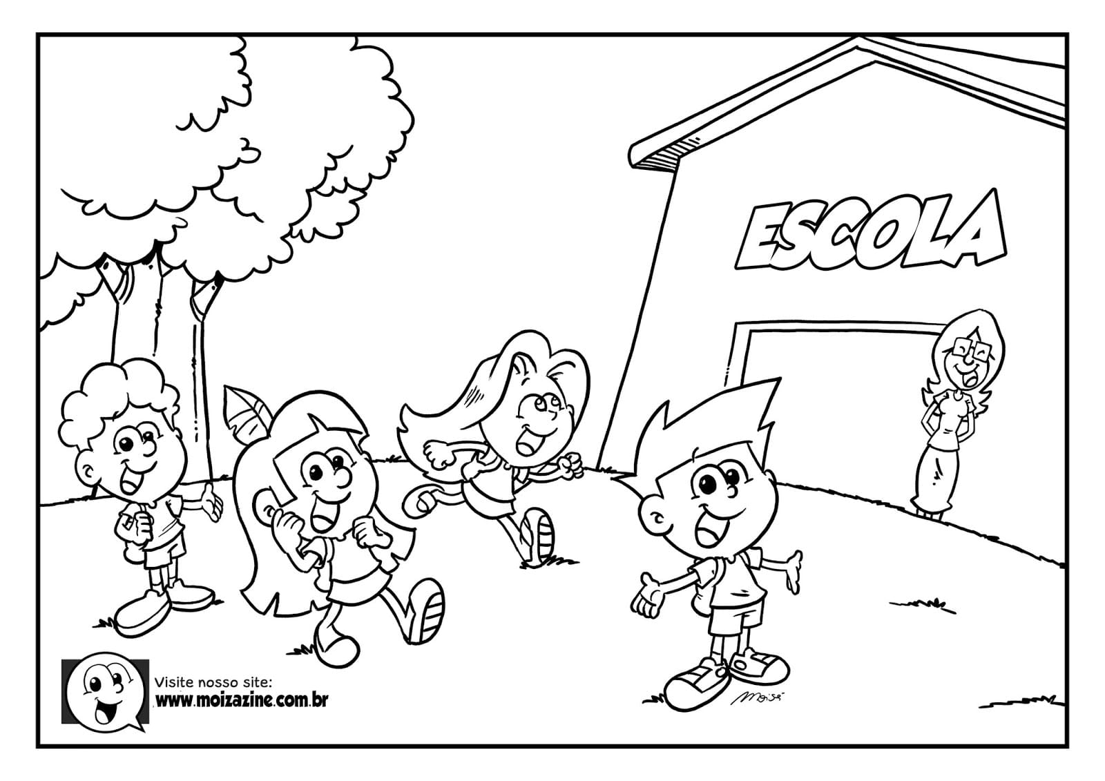 Desenho de Moizazine para Colorir e Baixar Grátis