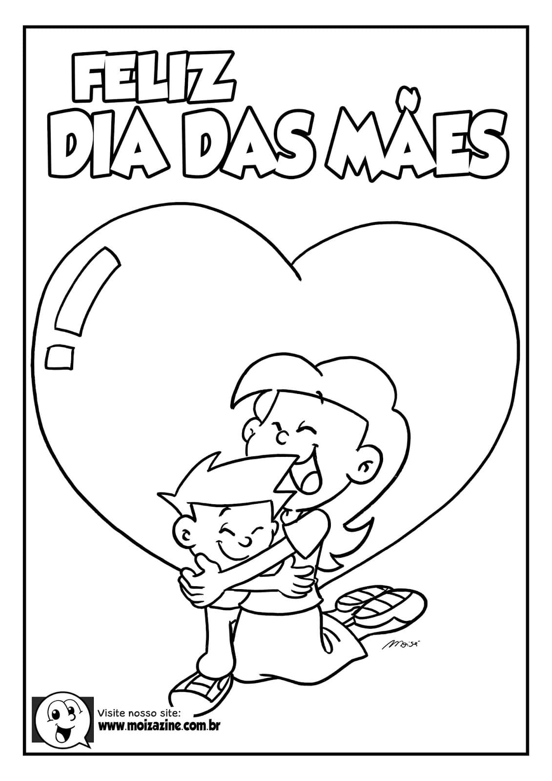 Desenho de Moizazine para Colorir e Baixar Pdf