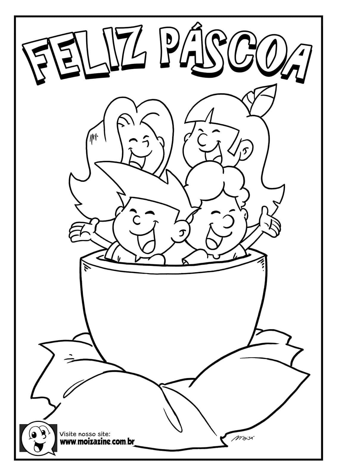 Desenho de Moizazine para Colorir e Imprimir Pdf