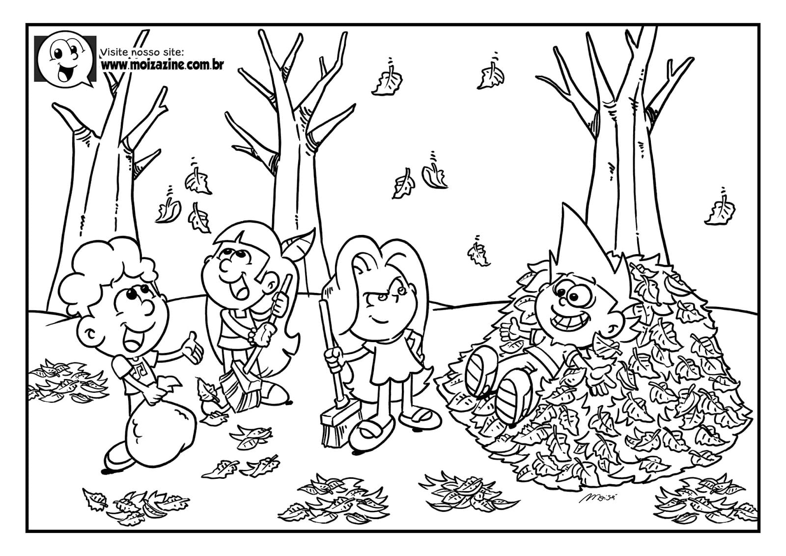 Desenho de Moizazine para Colorir Grátis Pdf