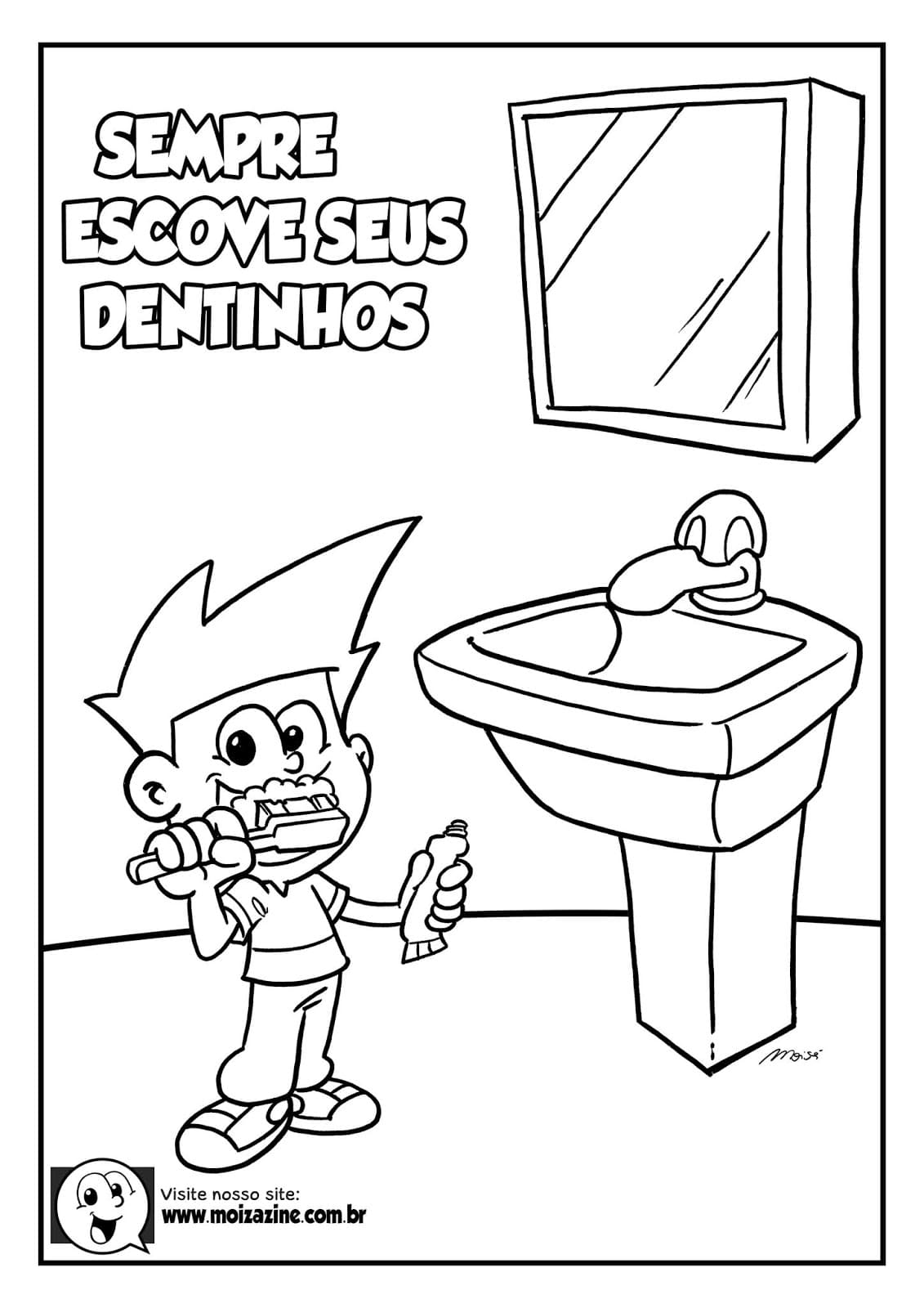 Desenho de Moizazine para Colorir Imprimivel Download