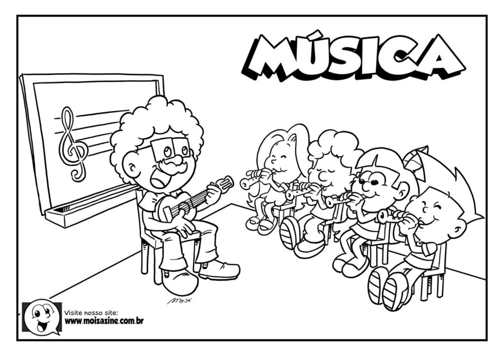 Desenho de Moizazine para Colorir Pdf Download