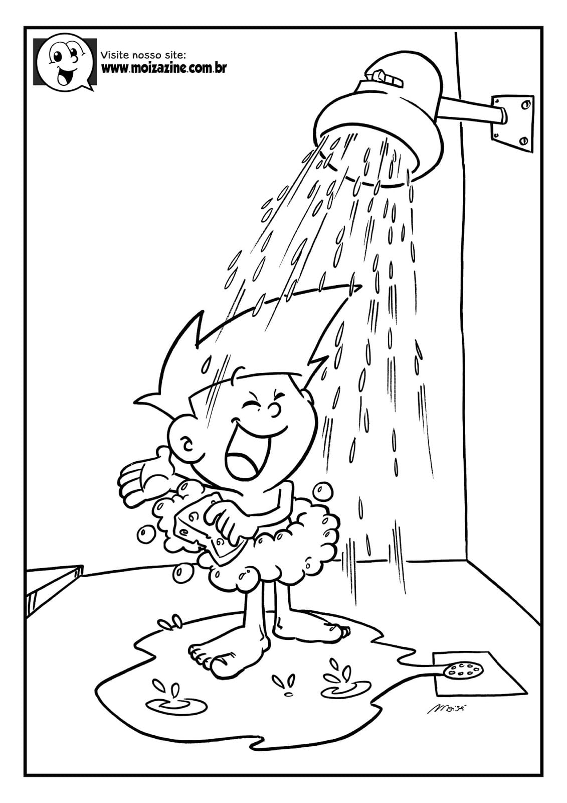 Desenho de Moizazine para Colorir Pdf Imprimivel