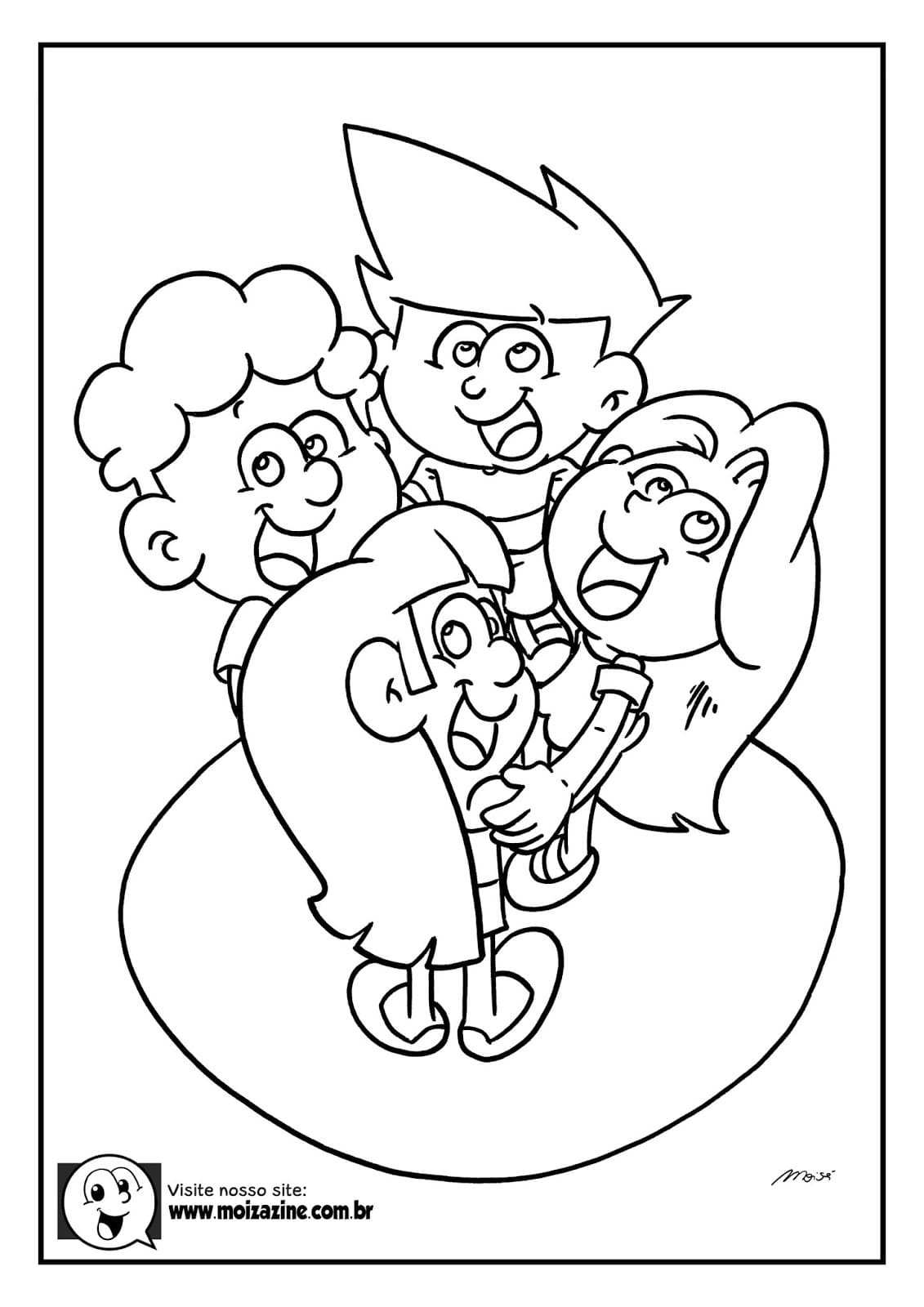 Desenho de Moizazine para Colorir Pdf