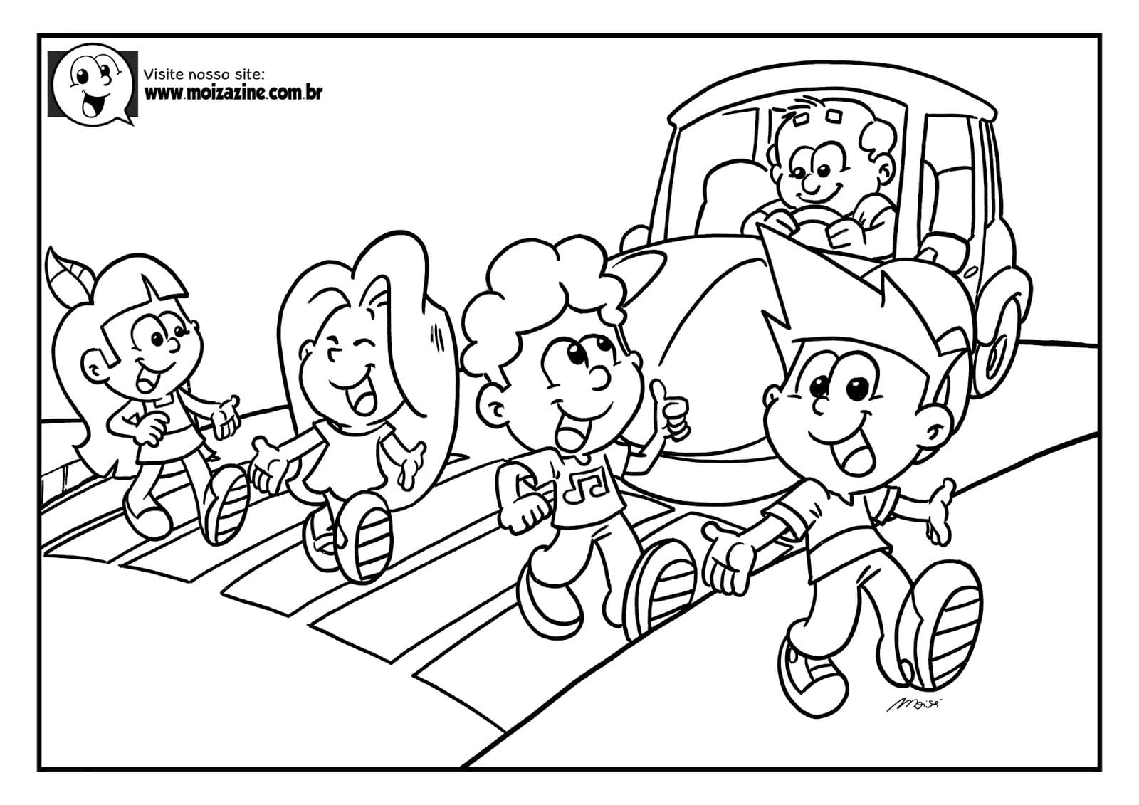 Desenho de Moizazine para Imprimir Download Pdf