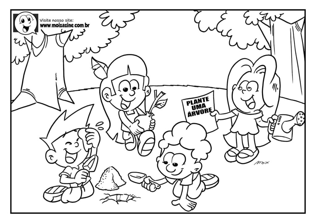 Desenho de Moizazine para Imprimir e Colorir Pdf