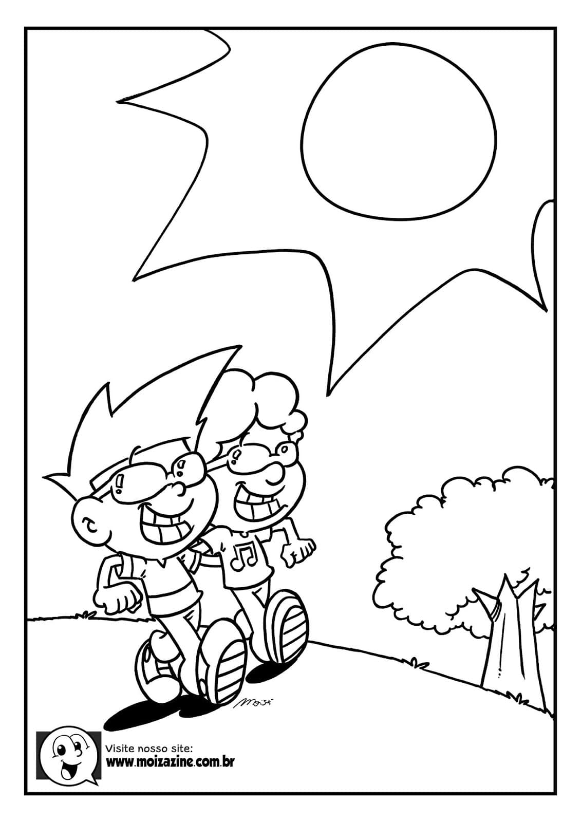 Desenho de Moizazine para Imprimir em Pdf