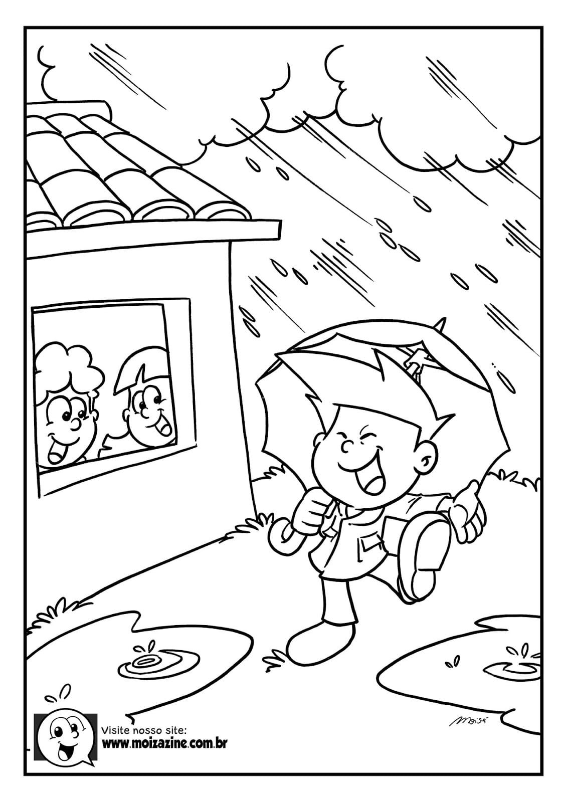 Desenho de Moizazine para Imprimir Grátis