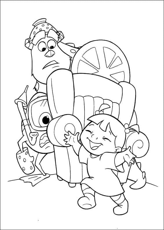 Desenho de Monstros Sã Desenhos Grátis