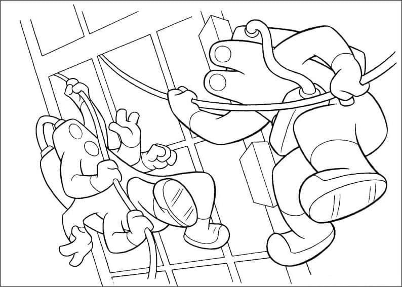 Desenho de Monstros Sã Fácil para Colorir